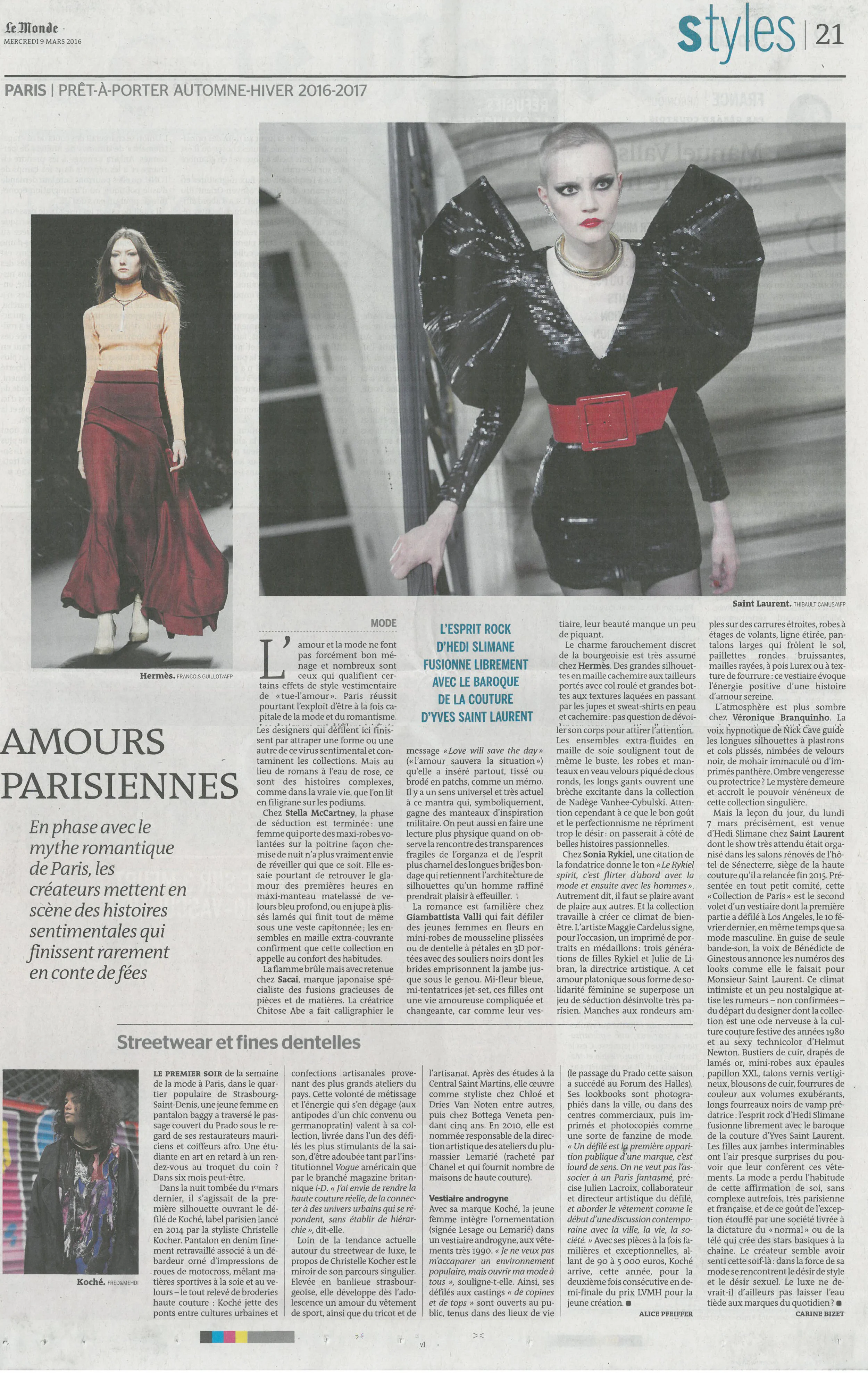 KOCHÉ / LE MONDE