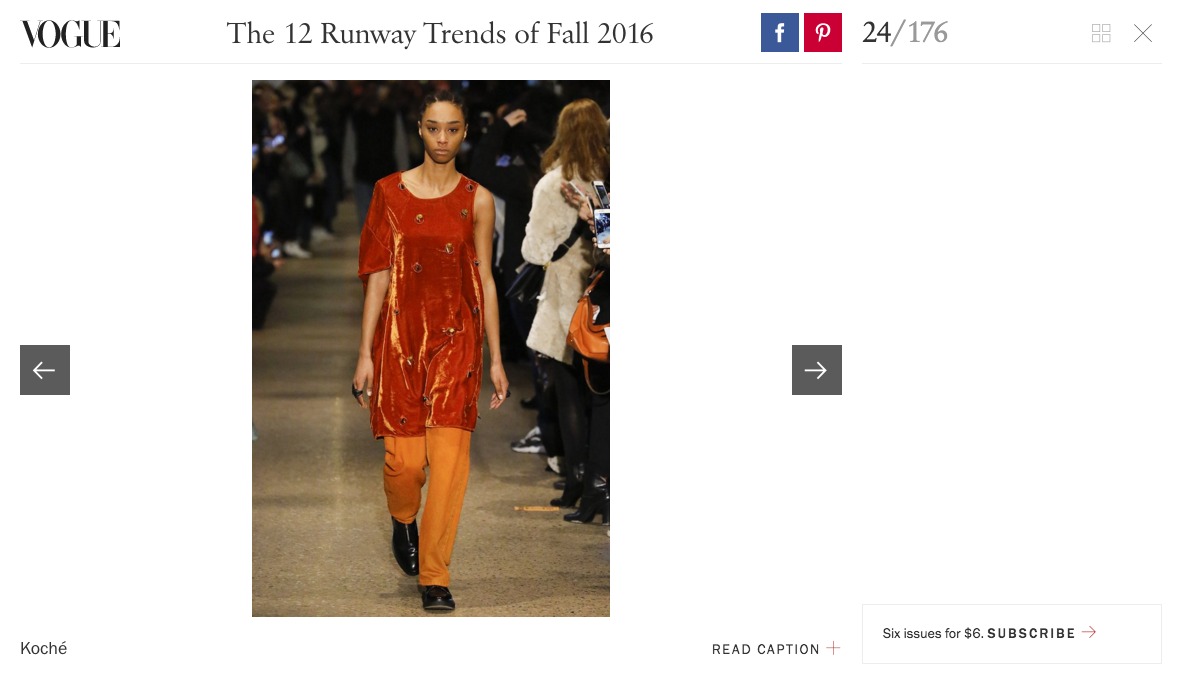 KOCHÉ RUNWAY / VOGUE.COM