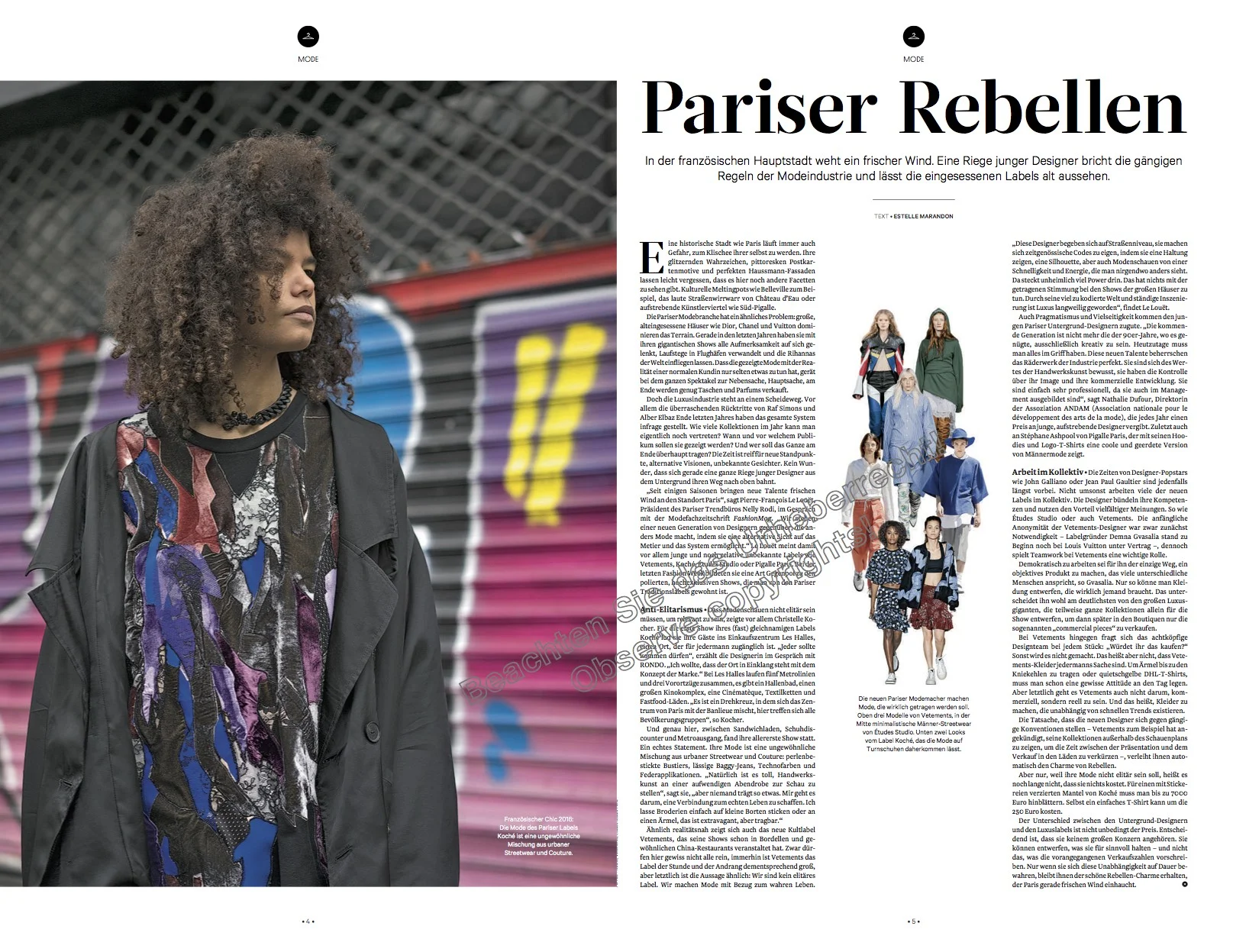 PARISER REBELLEN / DER STANDARD AUSTRIA