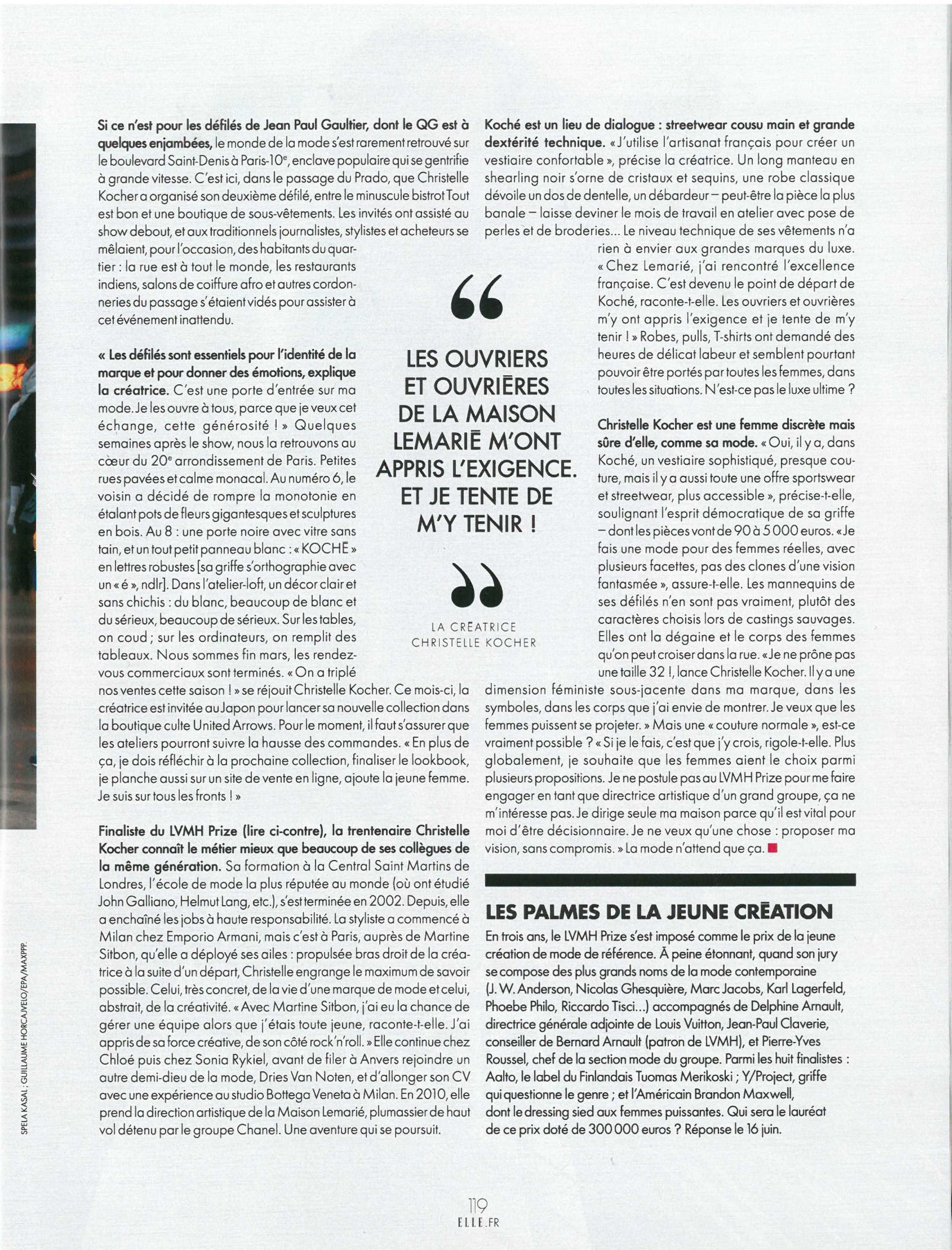 KOCHÉ / ELLE FRANCE