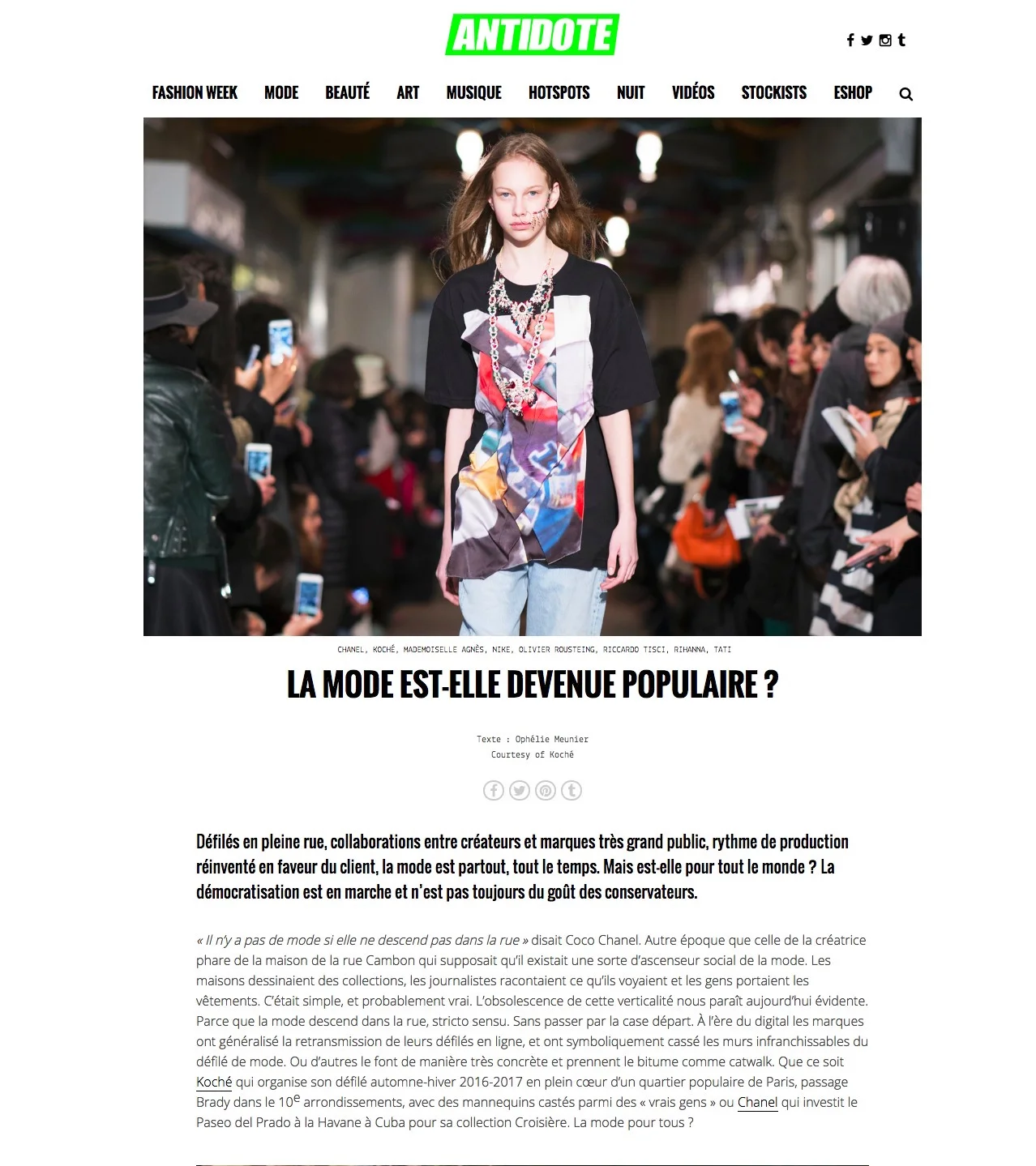 KOCHÉ / MAGAZINEANTIDOTE.COM