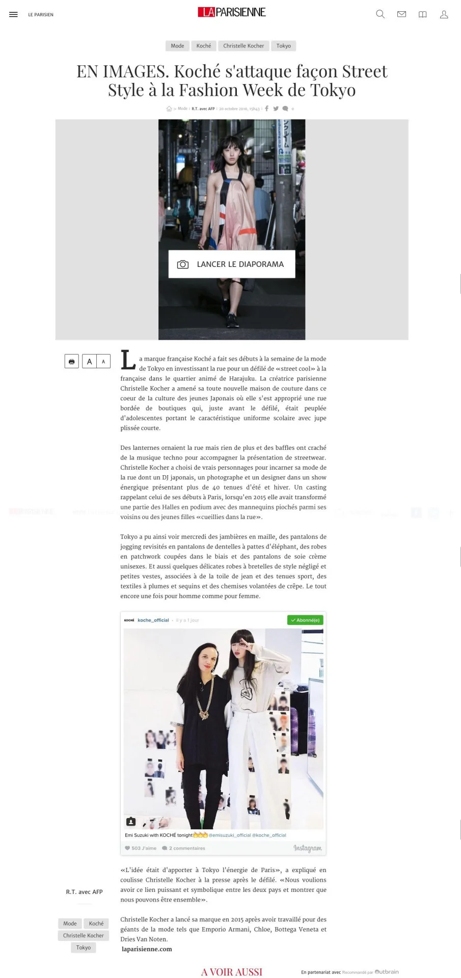 KOCHÉ / LE PARISIEN