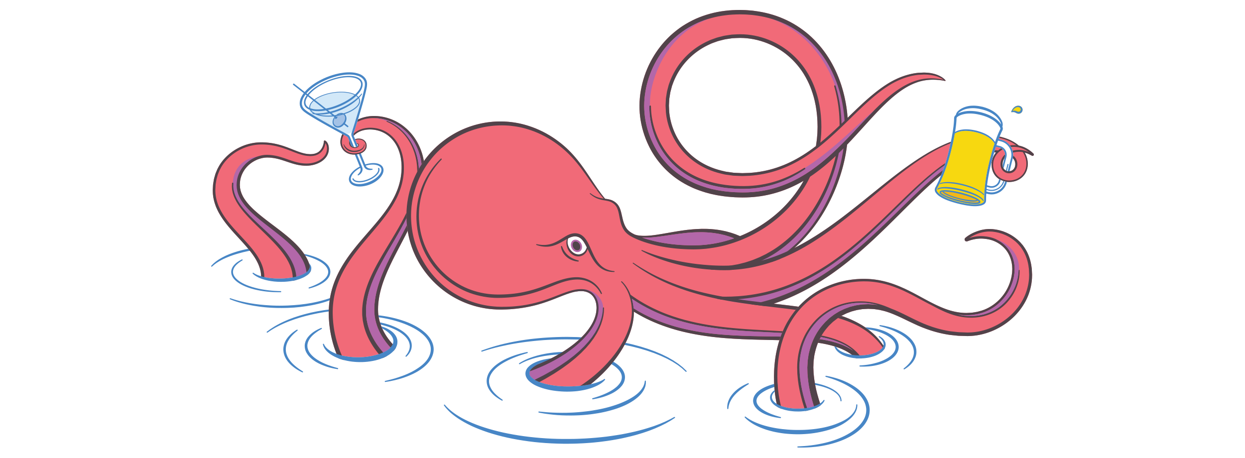 Meet Ophelia the Octopus, our benevolent sponsor.