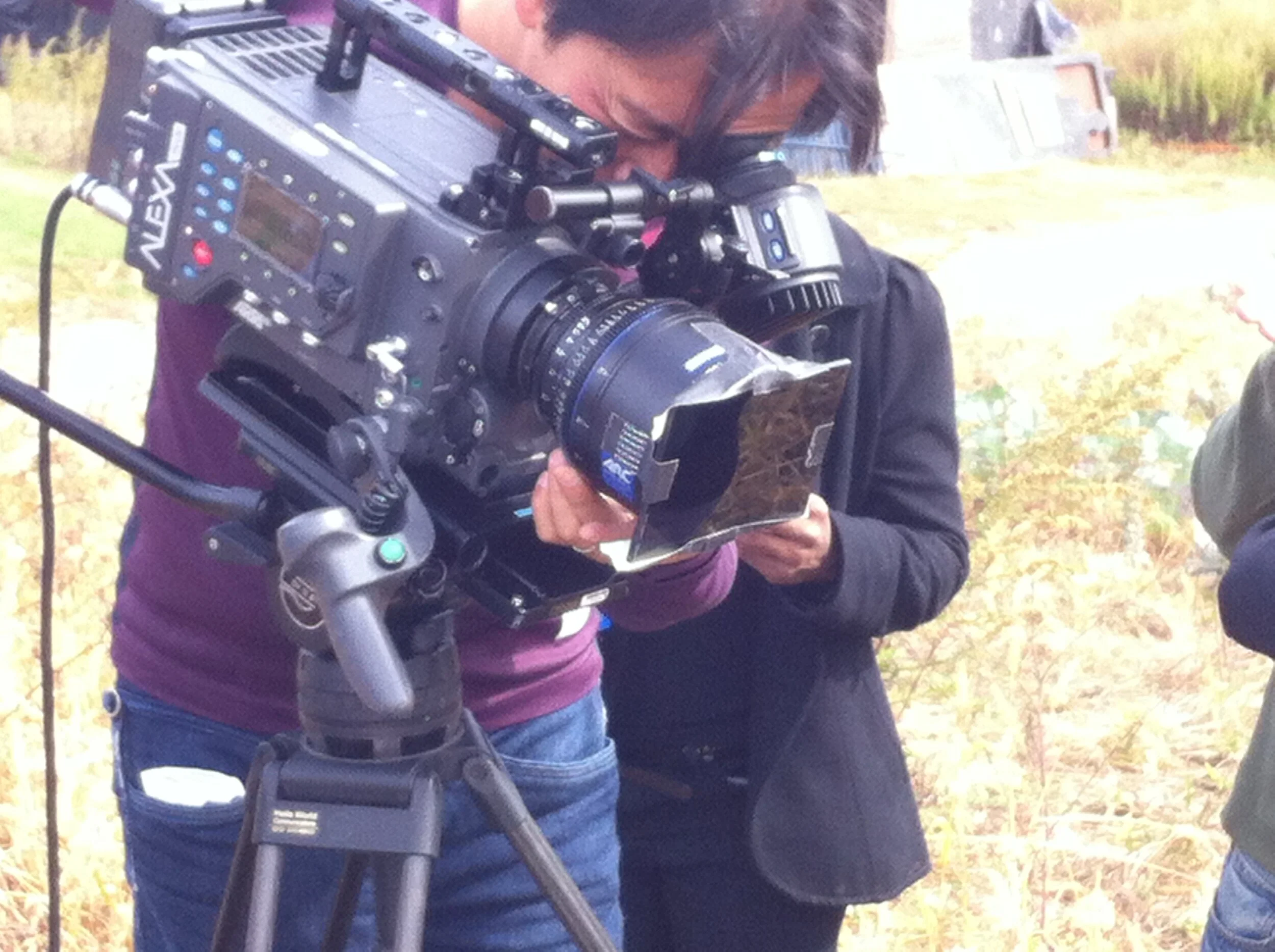 DP framing the shot