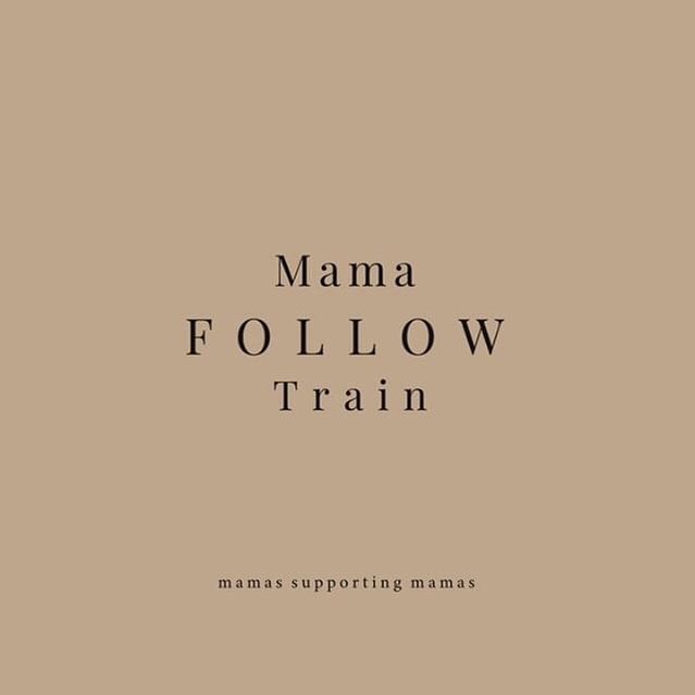 So excited to team up with this amazing group of mama&rsquo;s and start a fun follow train! We&rsquo;re looking forward to meeting new mama&rsquo;s and sharing our journeys with each other. 
To play:
* Follow all accounts below
* Find this photo on e
