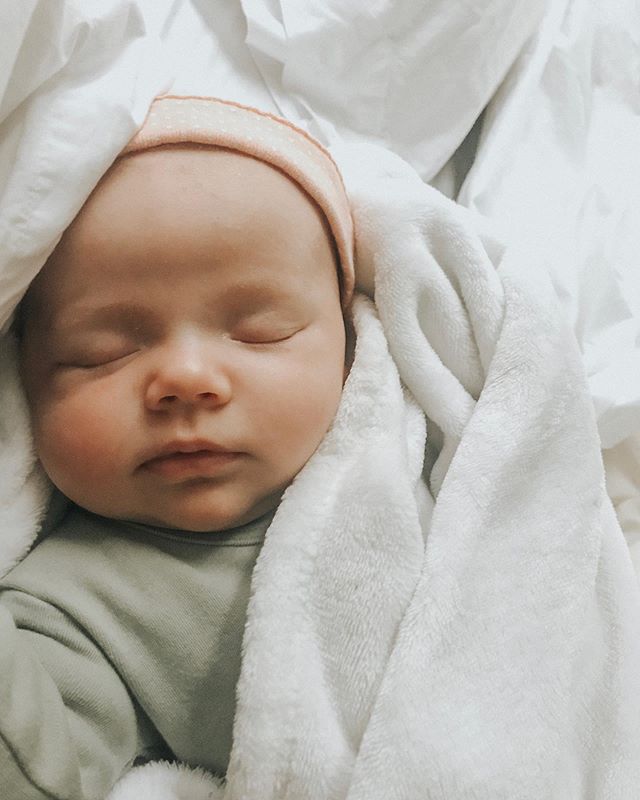 7 sweet weeks with this angel baby. ✨ #ourgoldierae