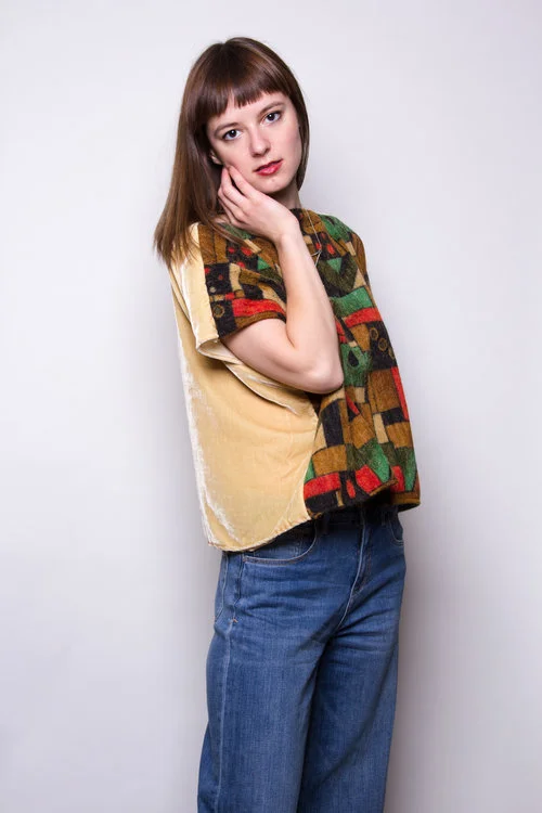 raw patterns block cloth shirt in green