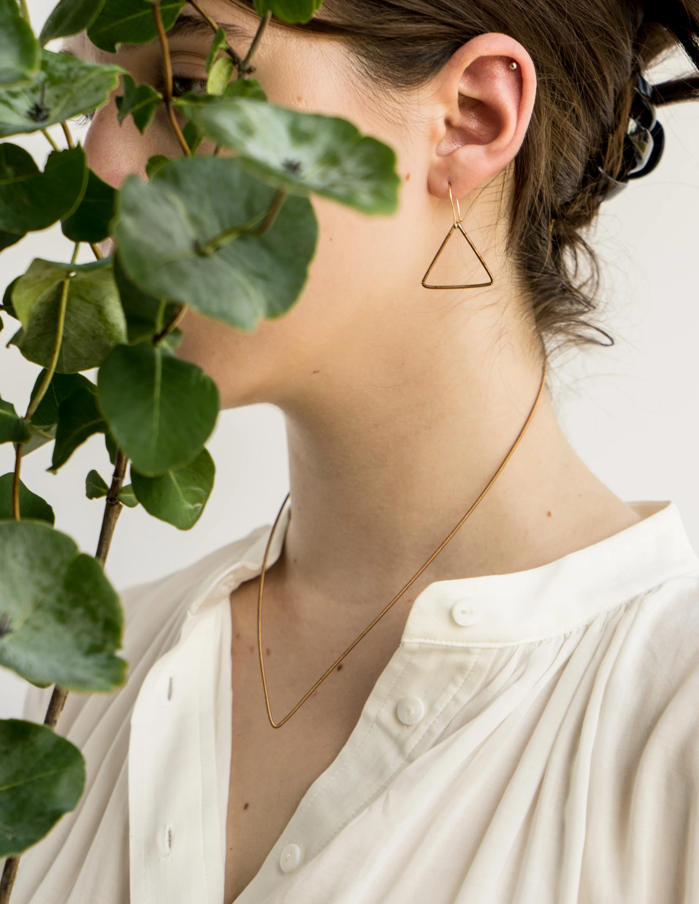 triangle earrings