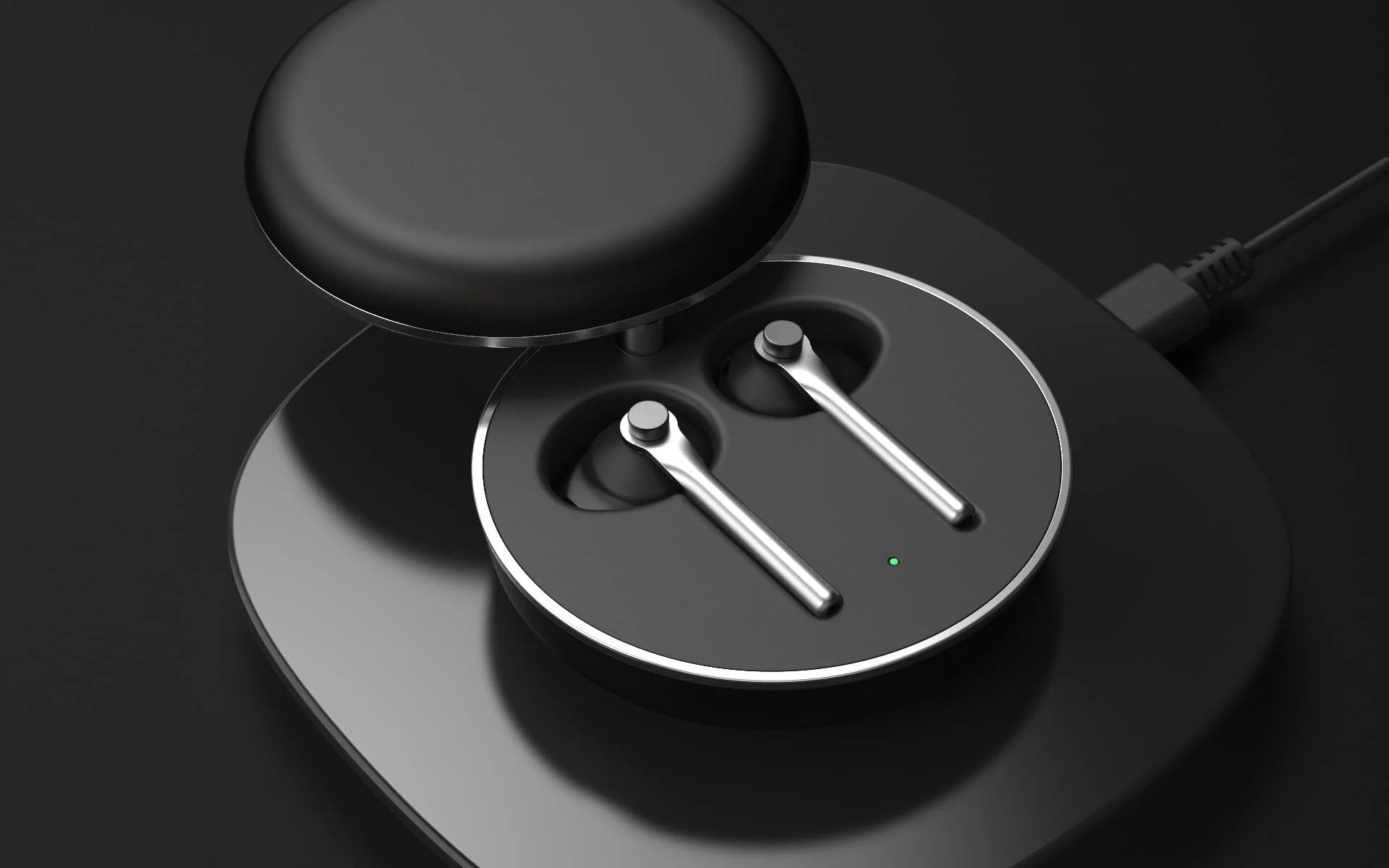 Qi wireless charging case.