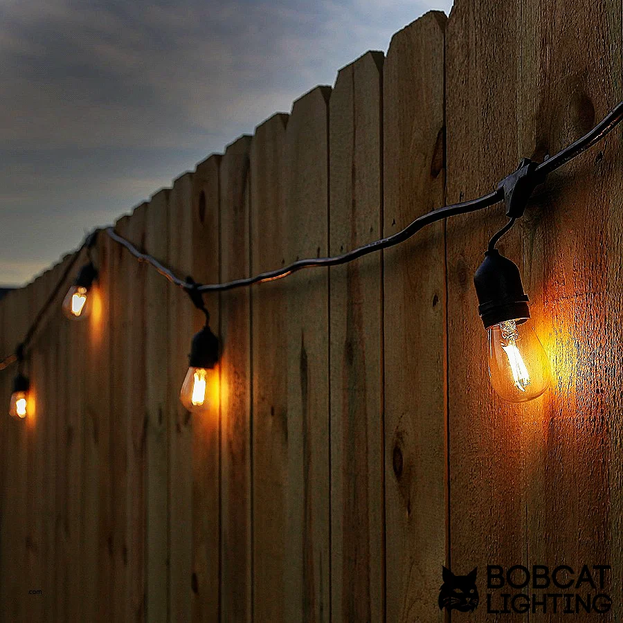 Modvera Outdoor String Light 48ft With 15 Sockets And Led 2w S14 Light 48ft With 15 Sockets And Led 2w