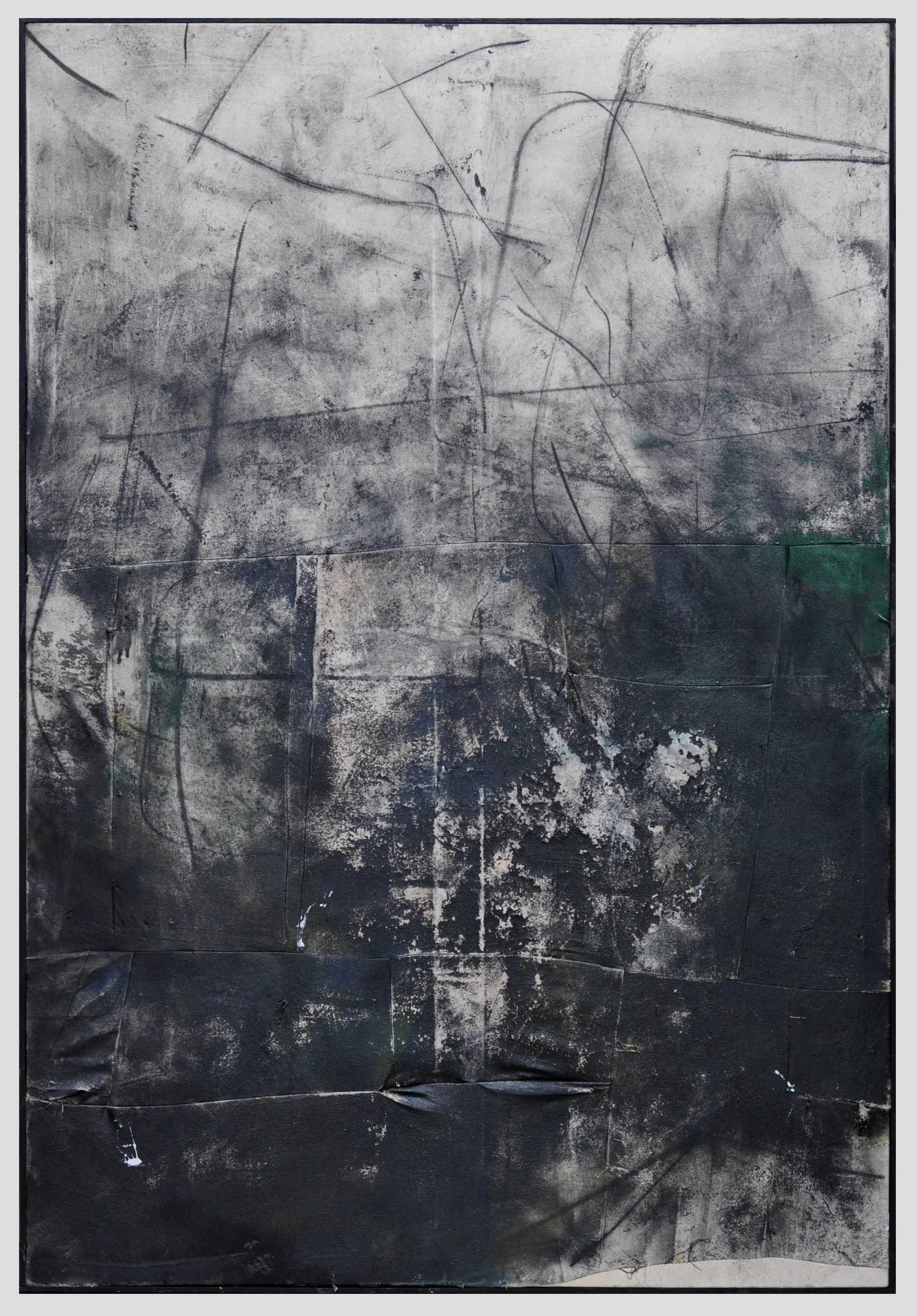 Ryan McGennisken, Can't Leave Can't Lose 124 x 180 cm, spray paint, thred, on canvas, oak frame, available