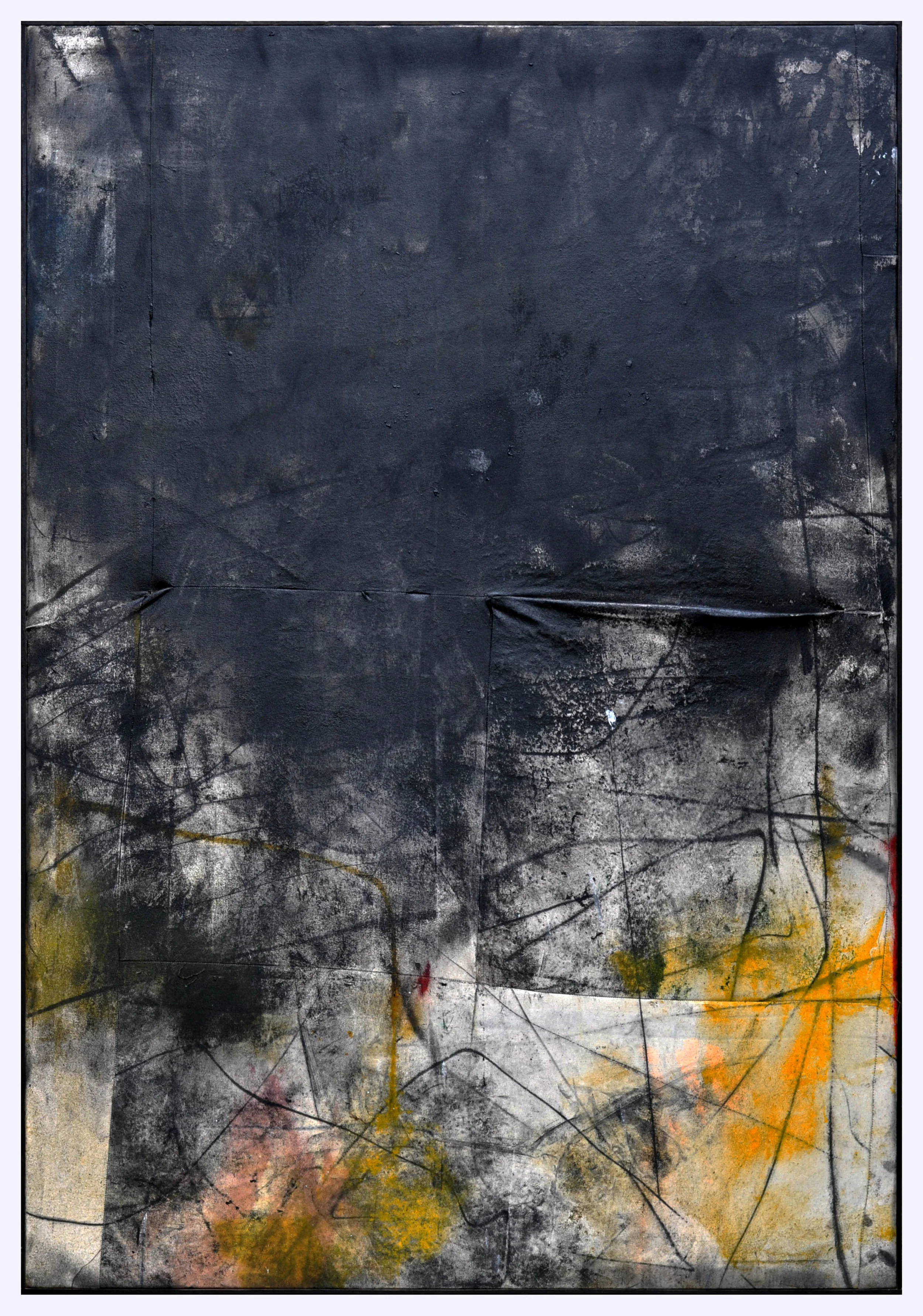 Ryan McGennisken, Nothin Aint Like Nothin 124 x 180 cm, spray paint, thred, on canvas, oak frame, available