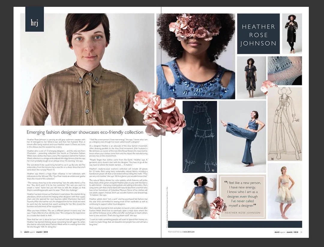 Skirt Magazine // Heather Rose Johnson 2017 (my work on the right)