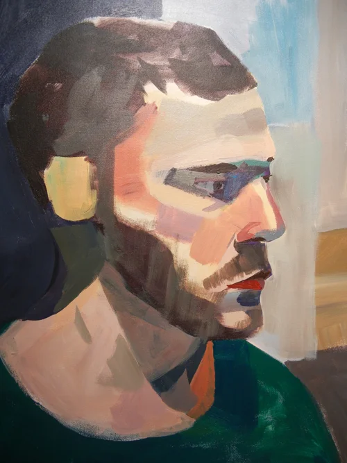 Rudy, acrylique sur toile, 18" X 20"