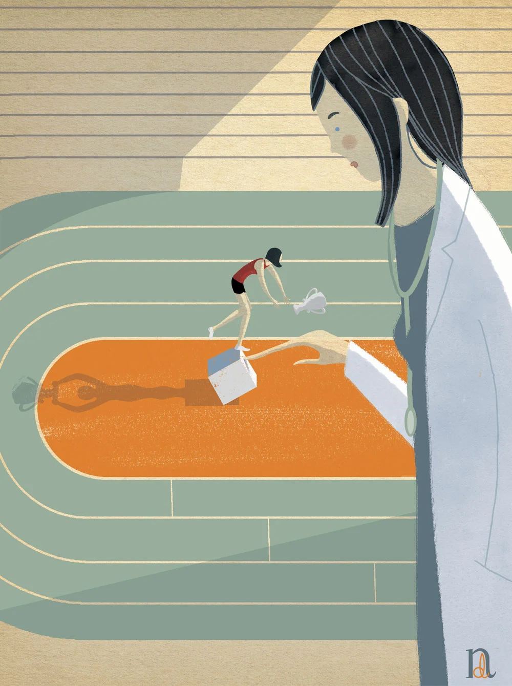 La reine du stade, Magazine Santé Inc.