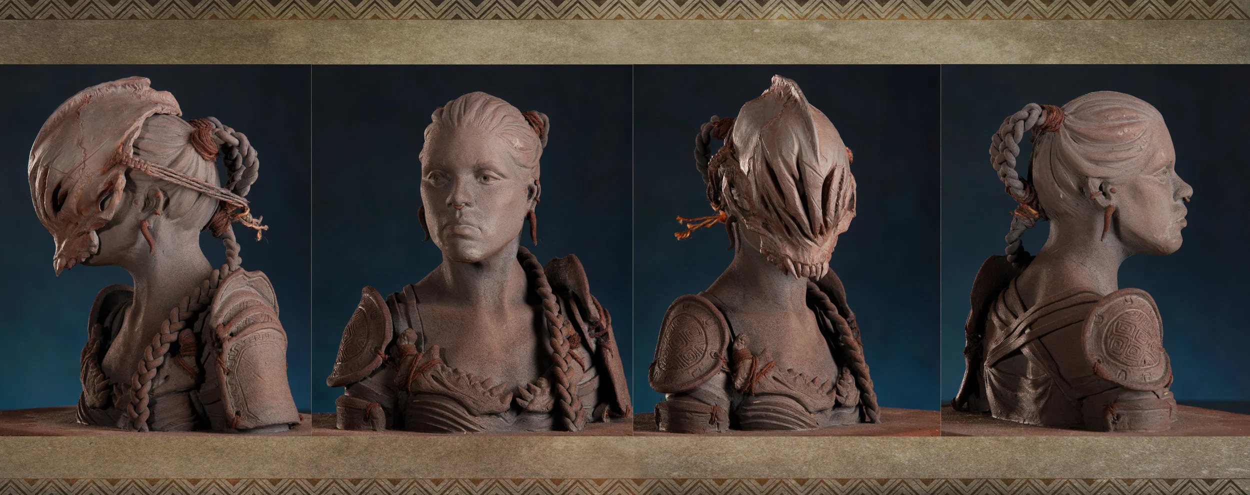 7" tall / chavant clay and super sculpey.
