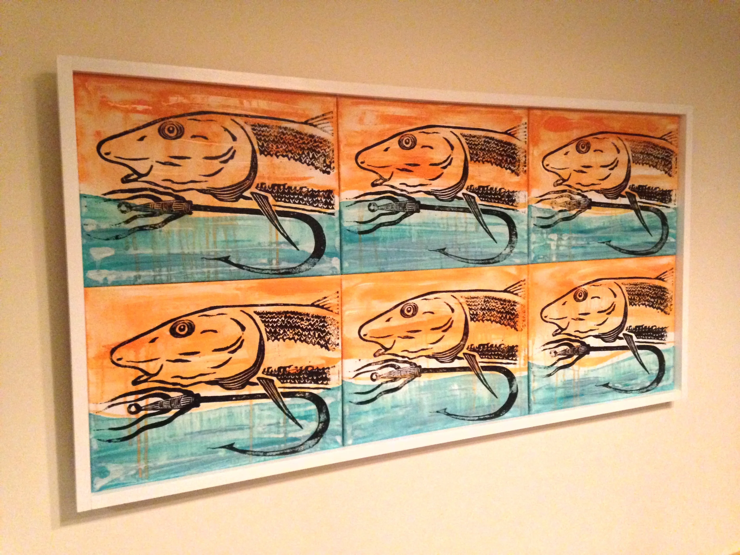 Six Bonefish on Hook 