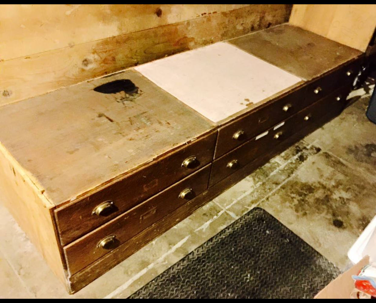 Cabinet before picture.