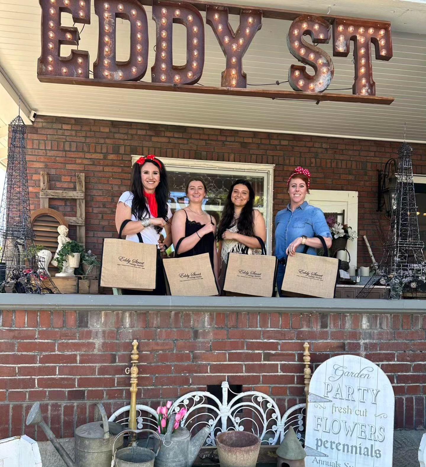 Today's the LAST DAY of our Dancing through the Decades 10th Anniversary Pop-up! And, we have Eddy Street Totes available! They are perfect for loading up with all your Eddy Street goodies!

Doors are open! Plus, @grandpa_archies will be here for Sun