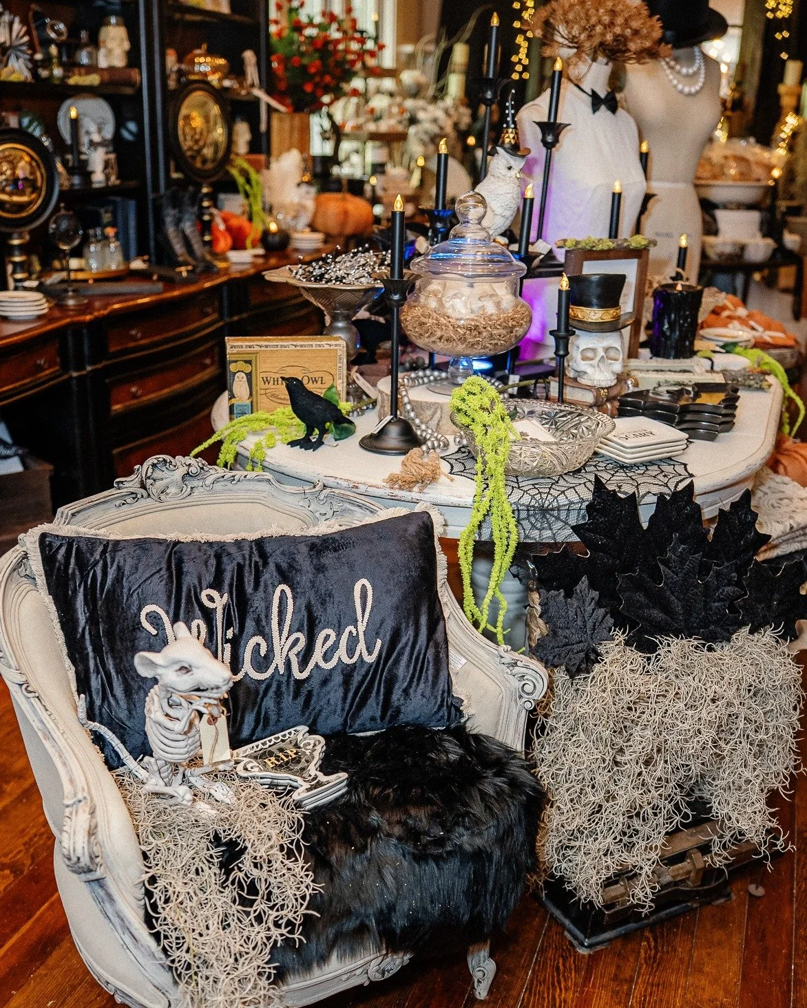 Oh my gourd, our Midnight and Magic Pop-up IS HERE! Fly on over TODAY-SUNDAY for fang-tastic decor and boo-tiful vintage finds. We have everything you need to make the witching hour wicked! 🖤

October 17-19
Friday &amp; Saturday: 10am - 5pm
Sunday: 