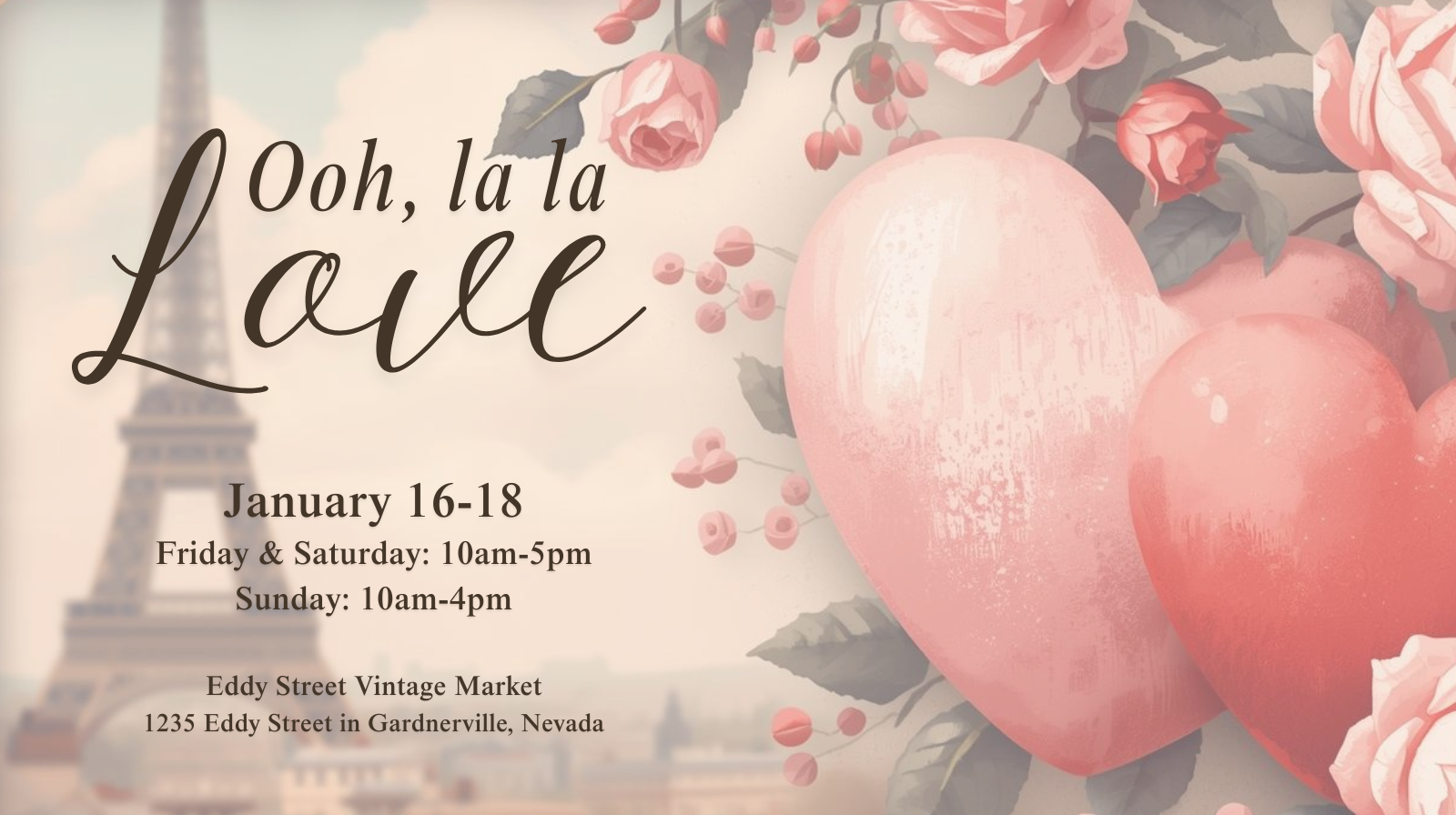 January Pop-up at Eddy Street Vintage Market