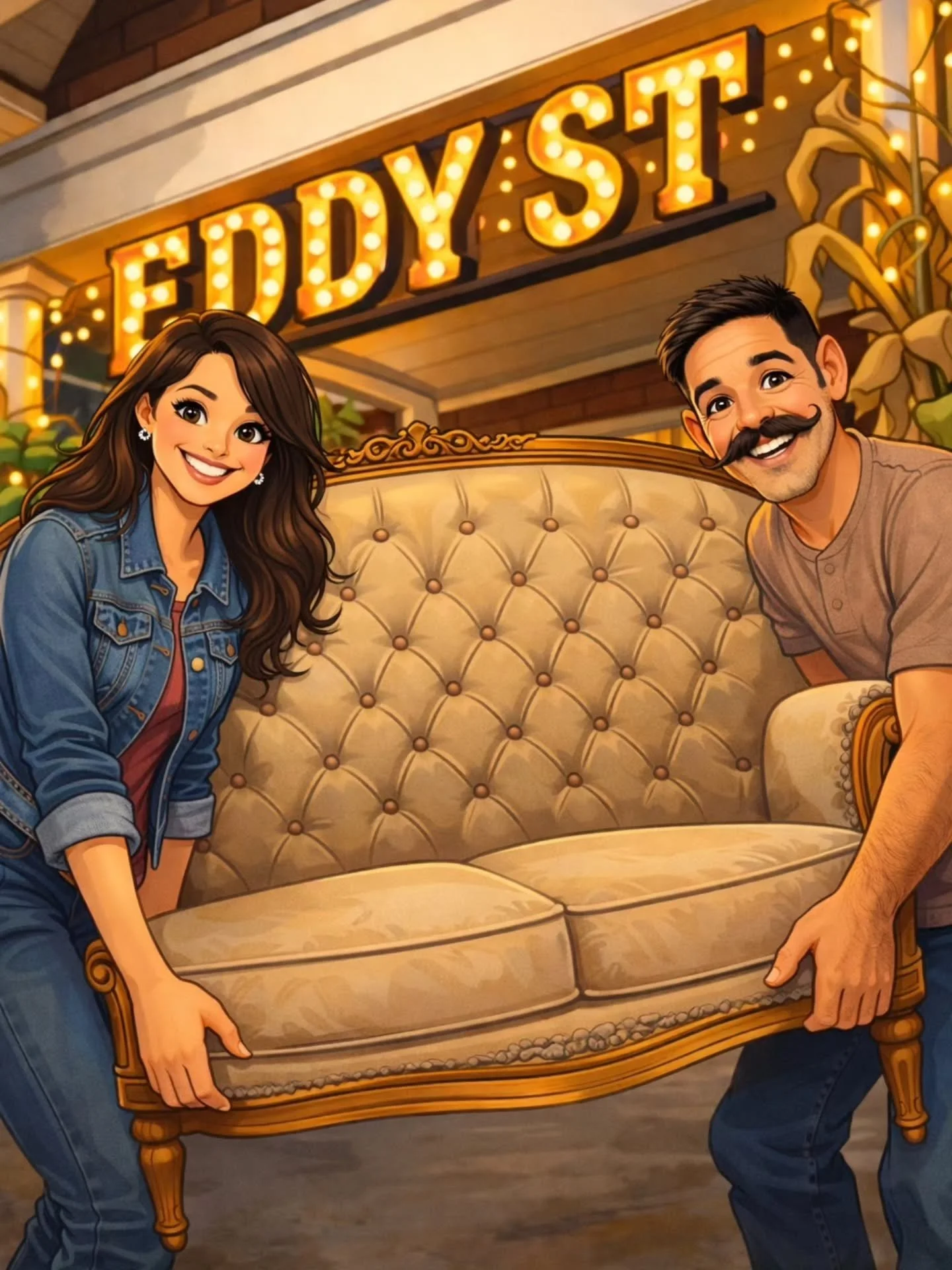 We had to hop on the trend, but we don't think Chatgbt really understands the size of furniture we move on a daily basis... 🤣 which one is your favorite??