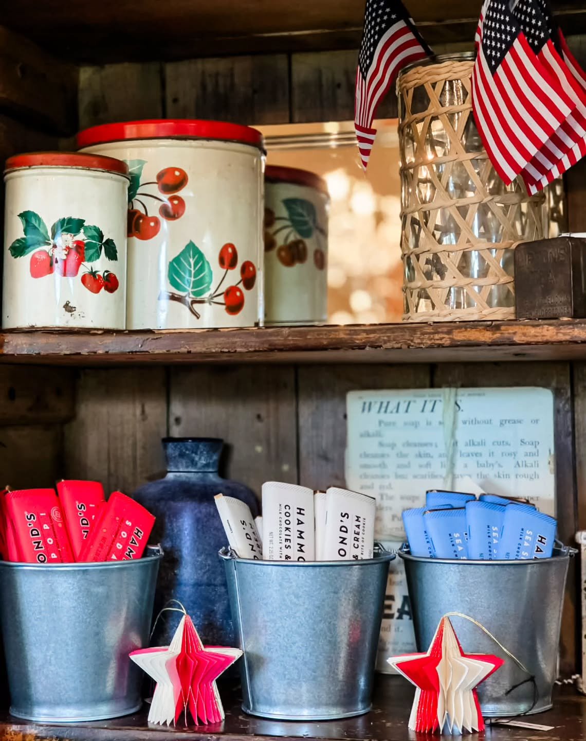 Red, white, and blue chocolate.... we'll take all the please!