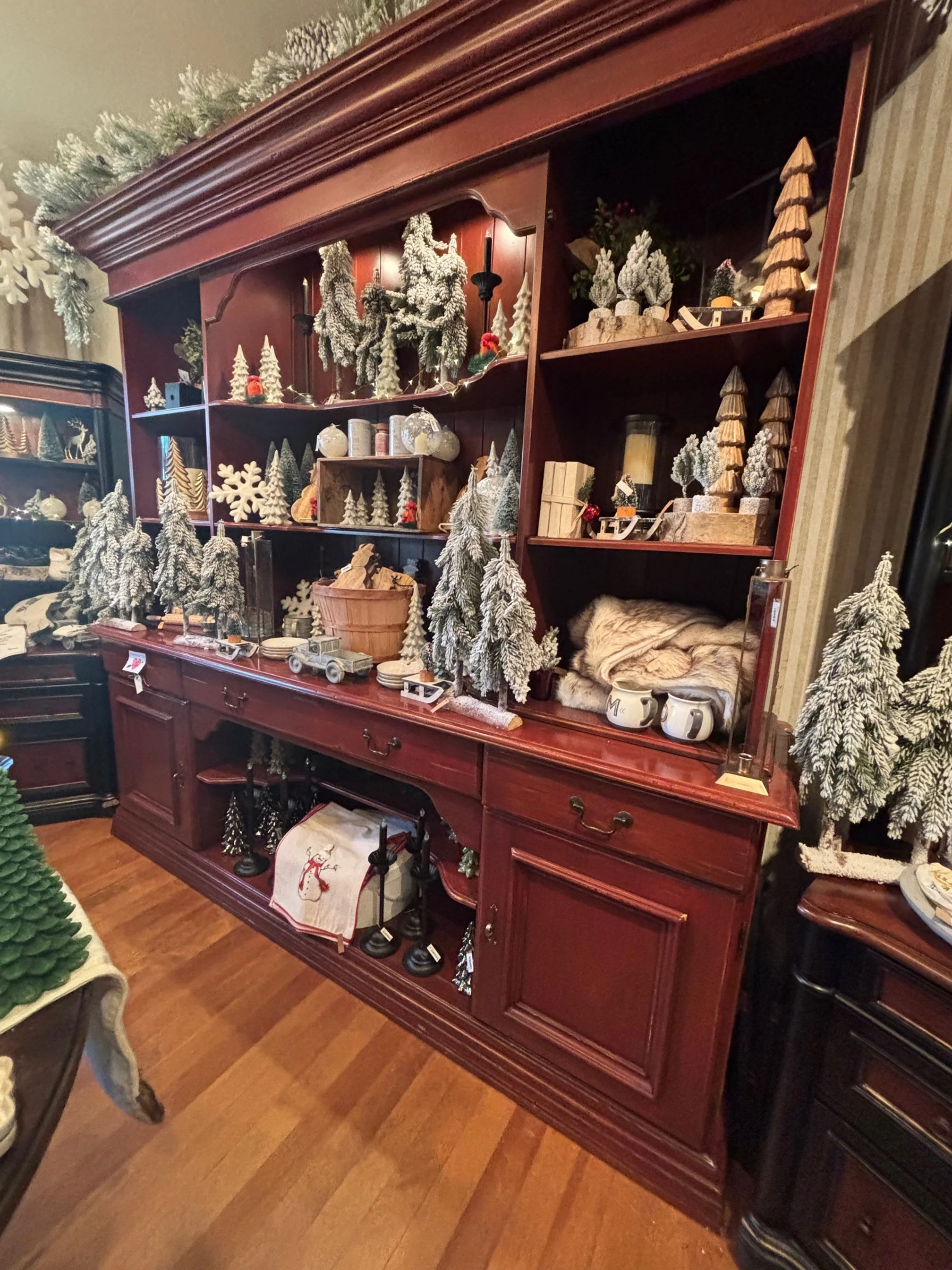 Two Piece Red Console — Eddy Street Vintage Market
