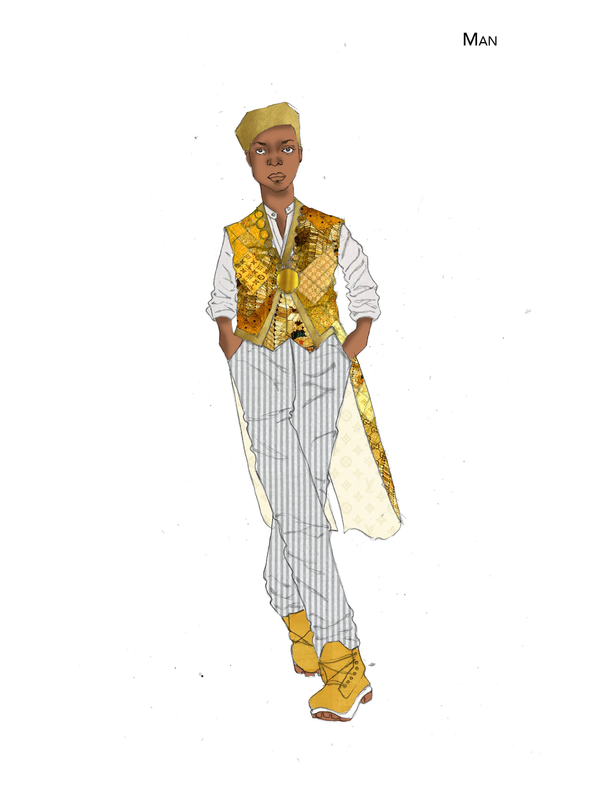 a co-World Premiere by Donnetta Lavinia Grays Costume Illustration and Design by Ntokozo Fuzunina Kunene ↓