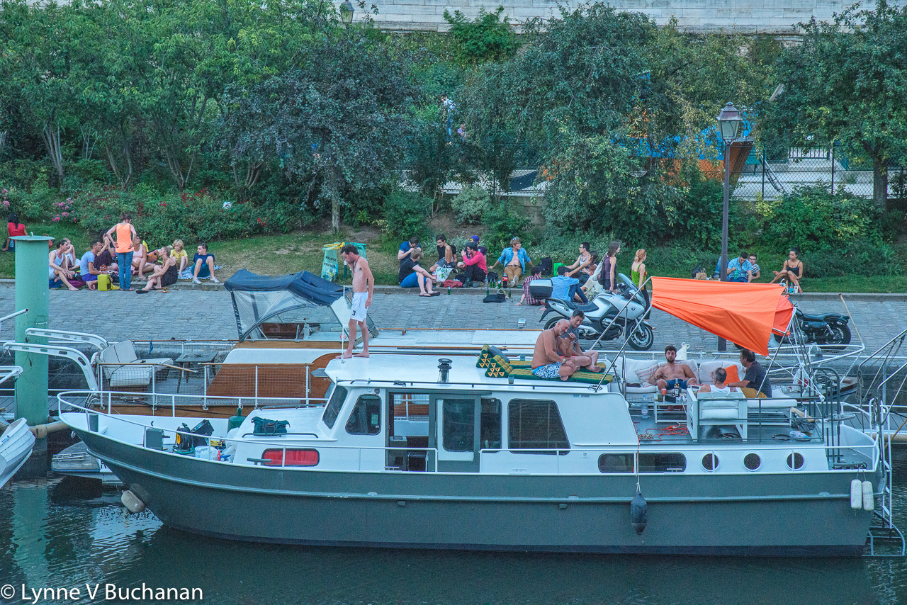 Chilling on the Canal St. Martin