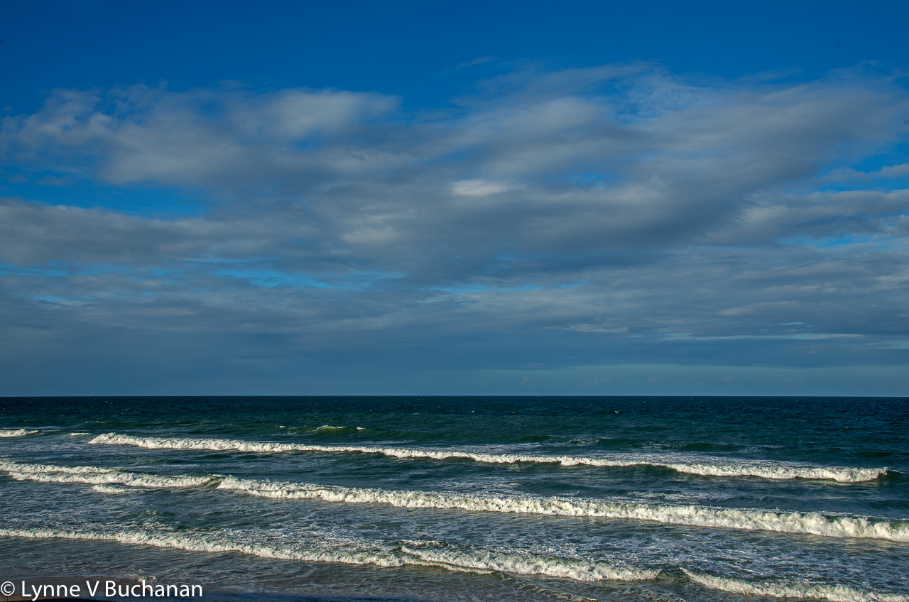 Waves Glistening in the Afternoon Light, Vilano Beach