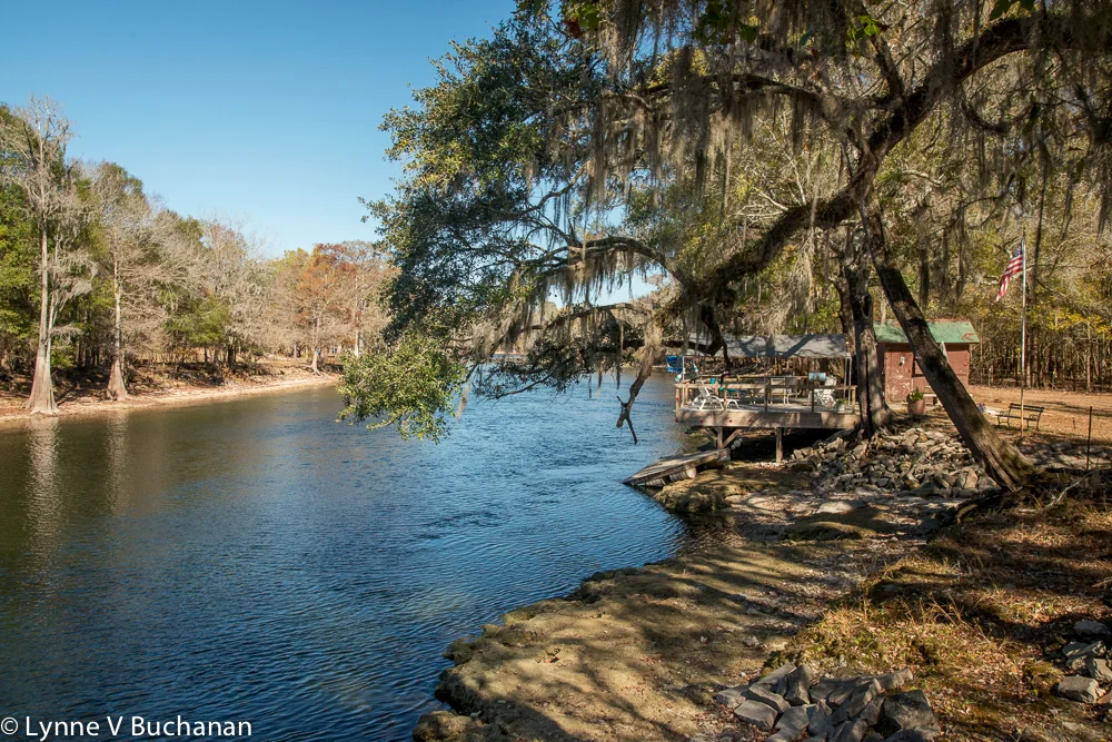 Santa Fe River from the House Across the Street from the Water is Life Camp