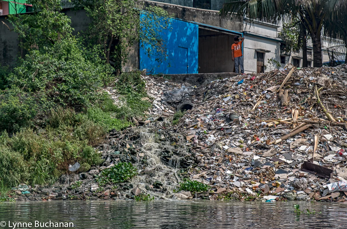 Buriganga River Untreated Sewer Discharge