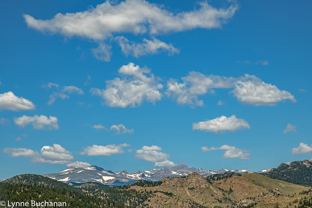 Eldorado Canyon Continental Divide View with Cloudscape