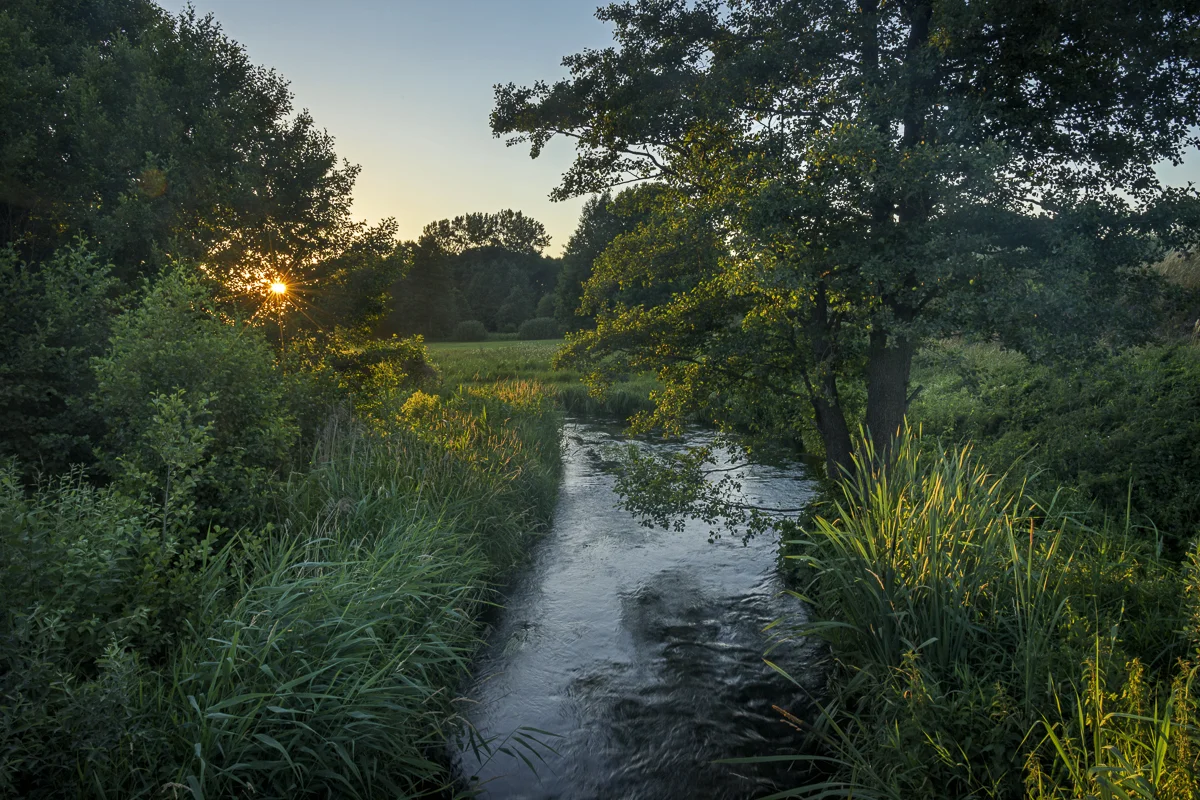 Sun Setting over the Czarna Hancza River
