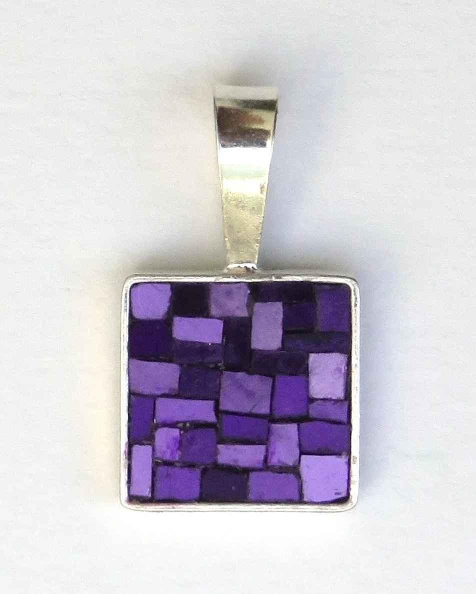 Purple Square Pendant