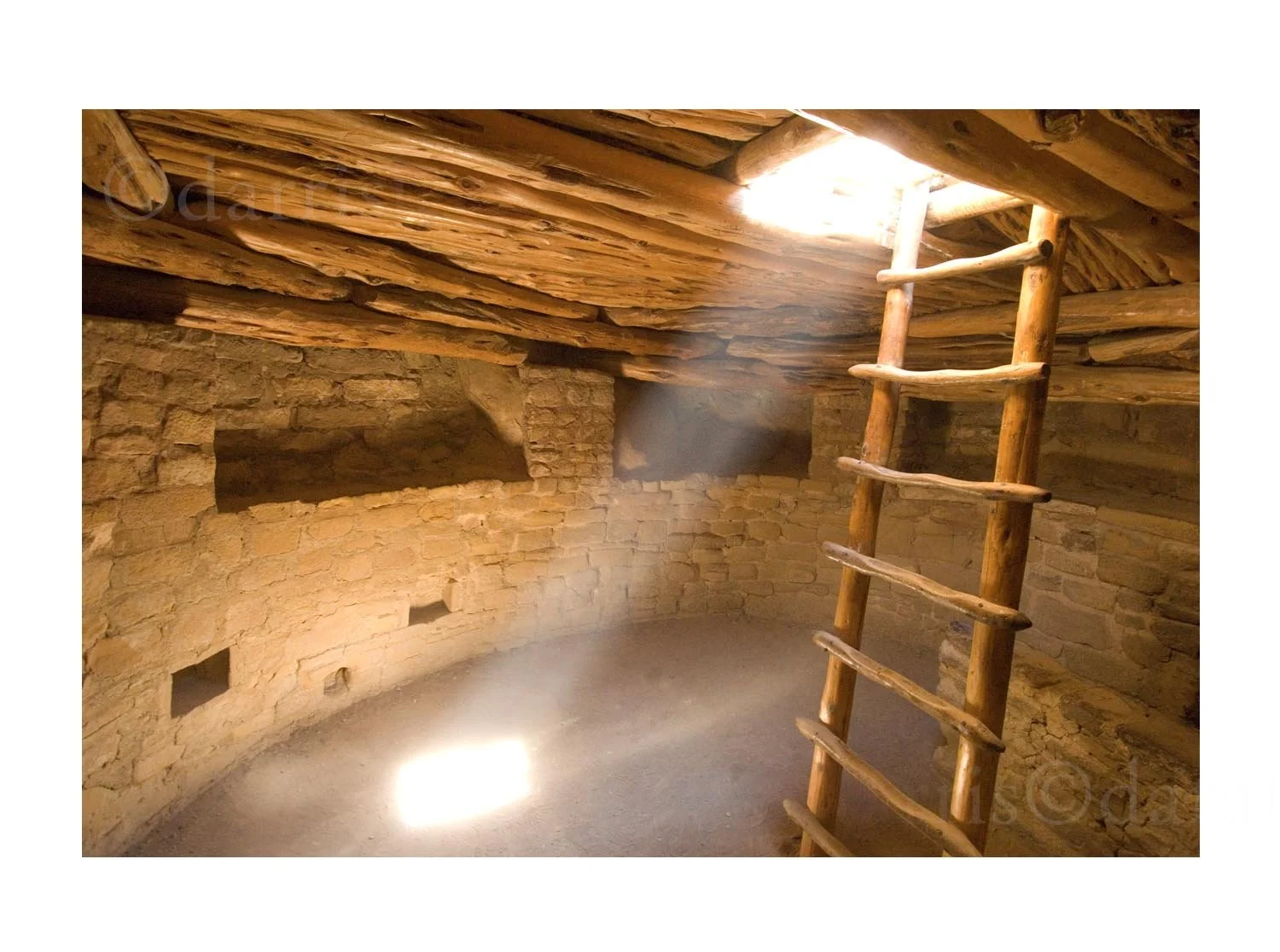 Interior View of a Kiva