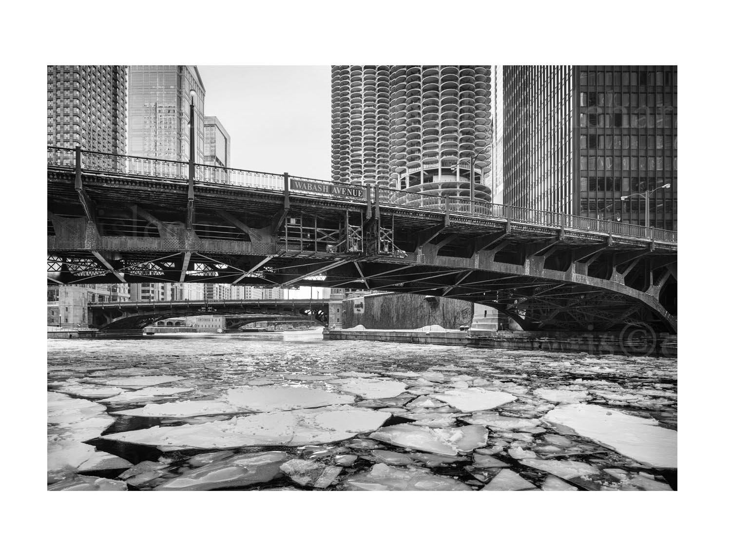 Wabash Avenue at the Chicago River, 2014