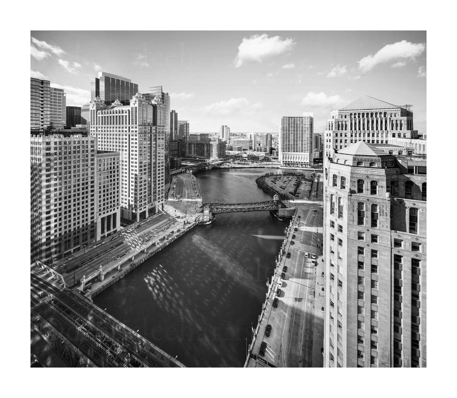 LaSalle Street and Kinzie Street