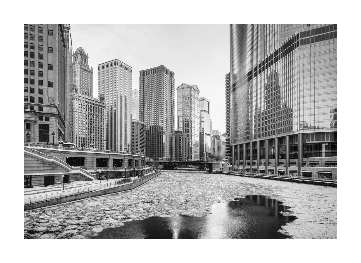 Michigan Avenue at the Chicago River