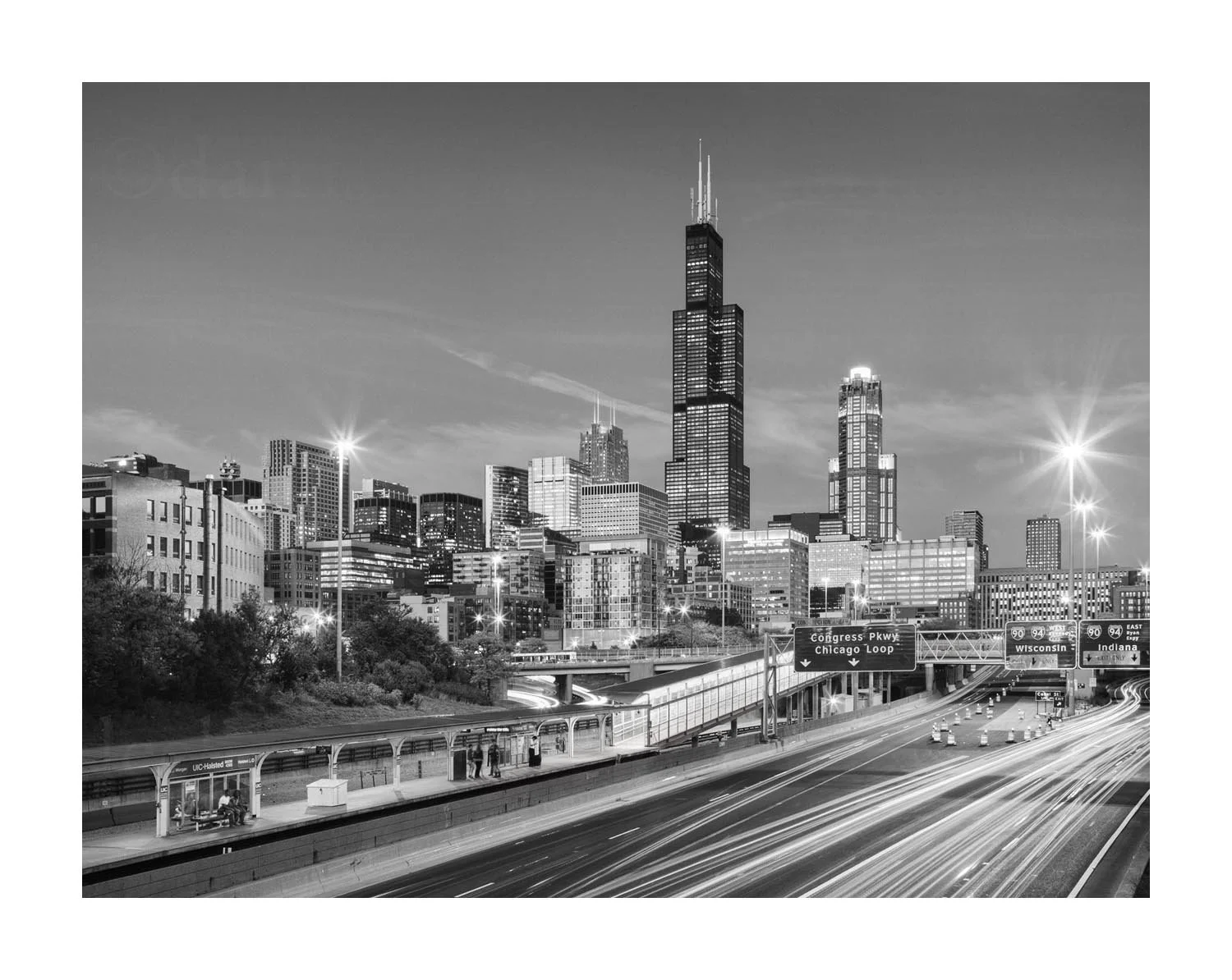 Eisenhower Expressway at Morgan Street