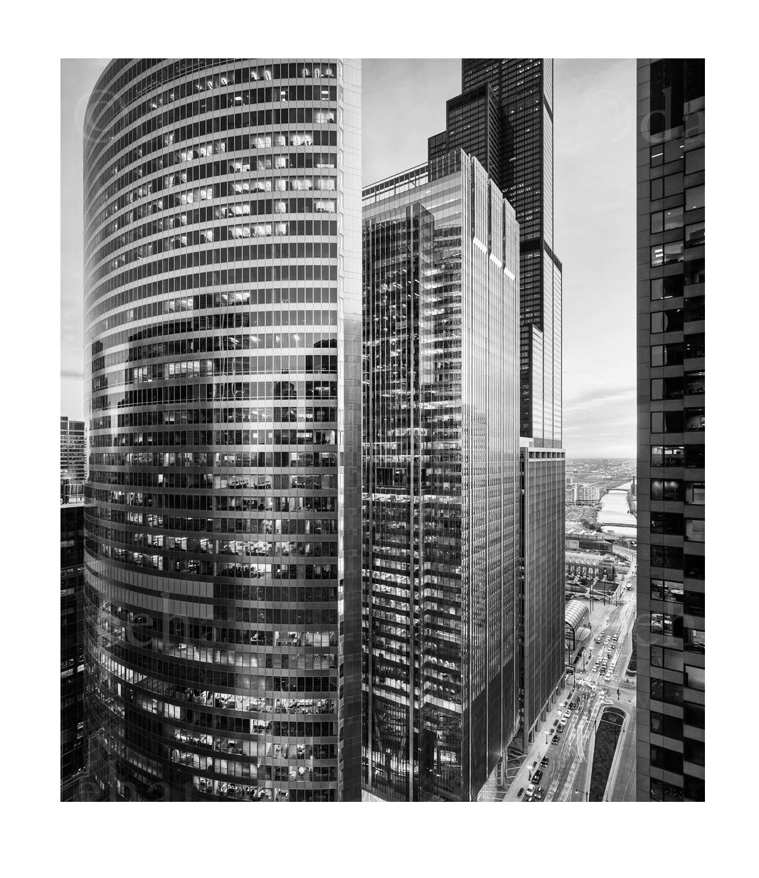 Wacker Drive at Monroe Street