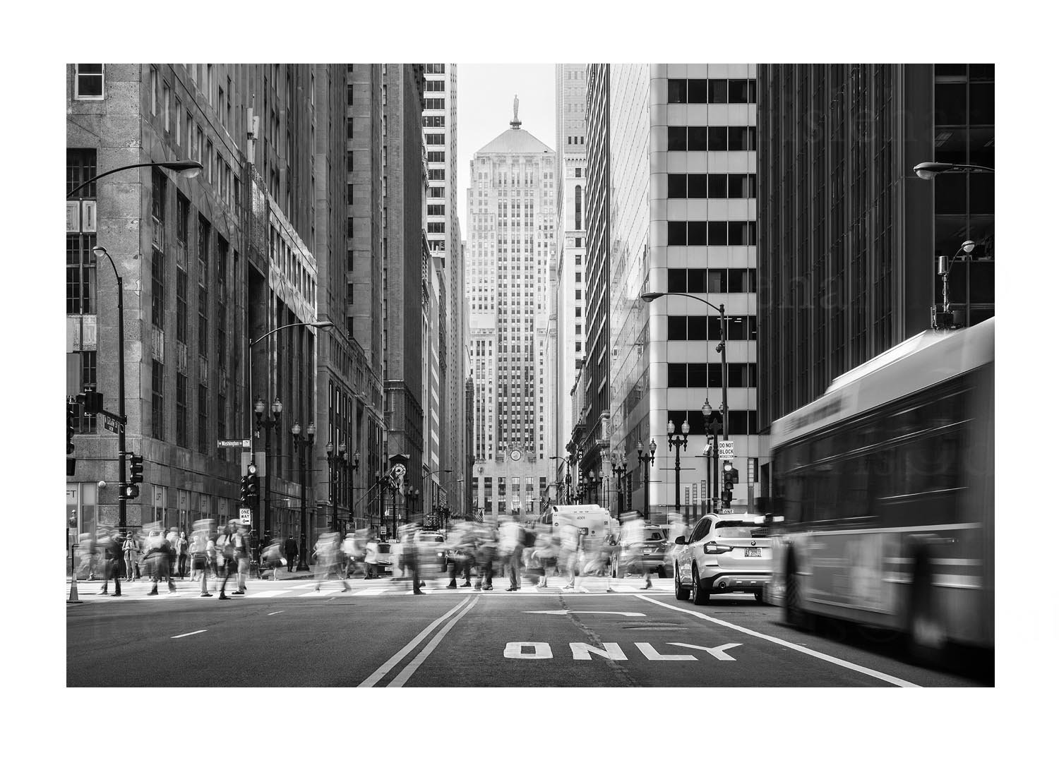LaSalle Street at Washington Street