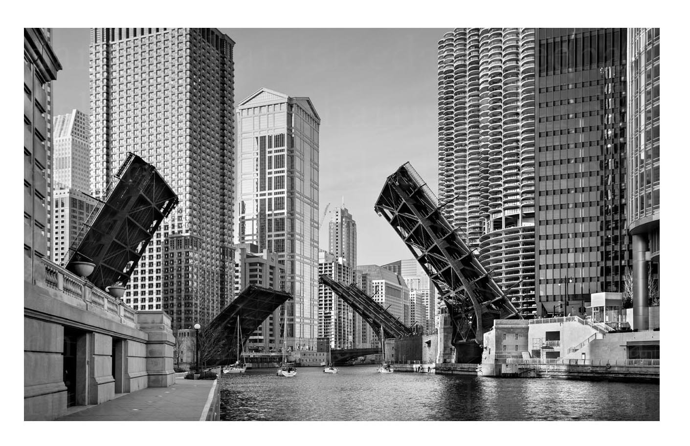 Wabash Avenue at the Chicago River