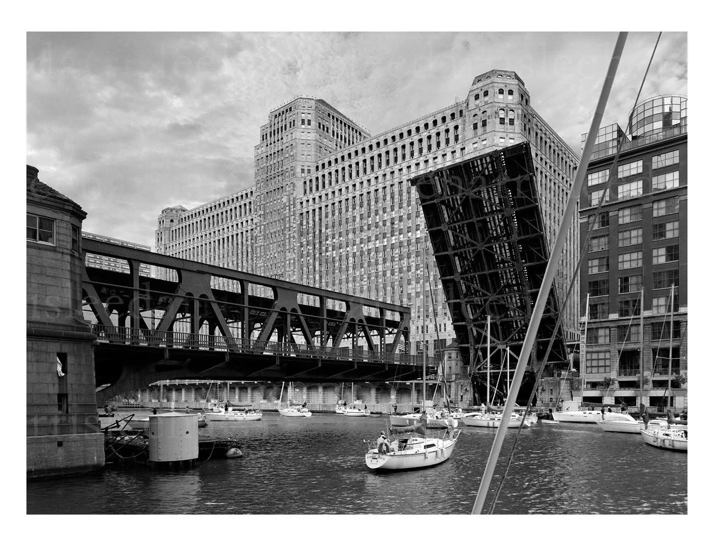 Wells Street at the Chicago River