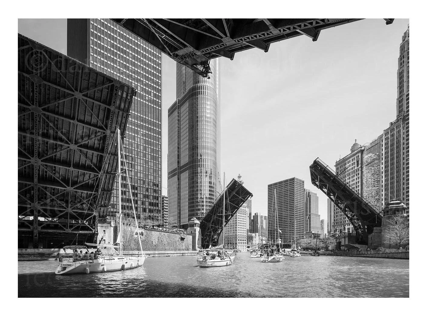 State Street at the Chicago River