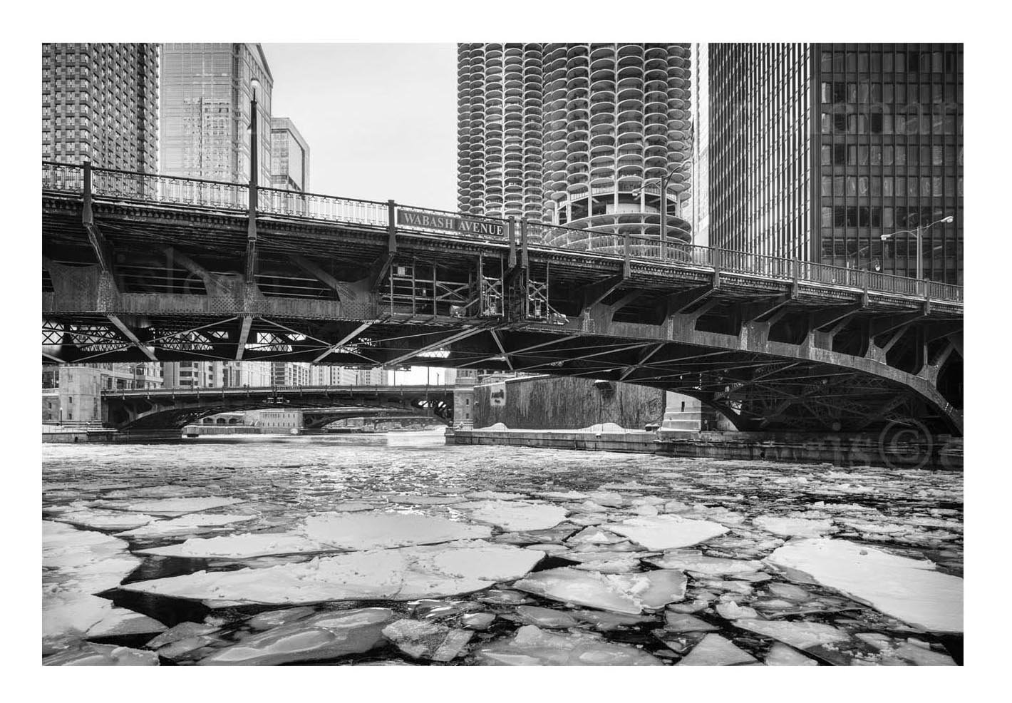 Wabash Avenue at the Chicago River
