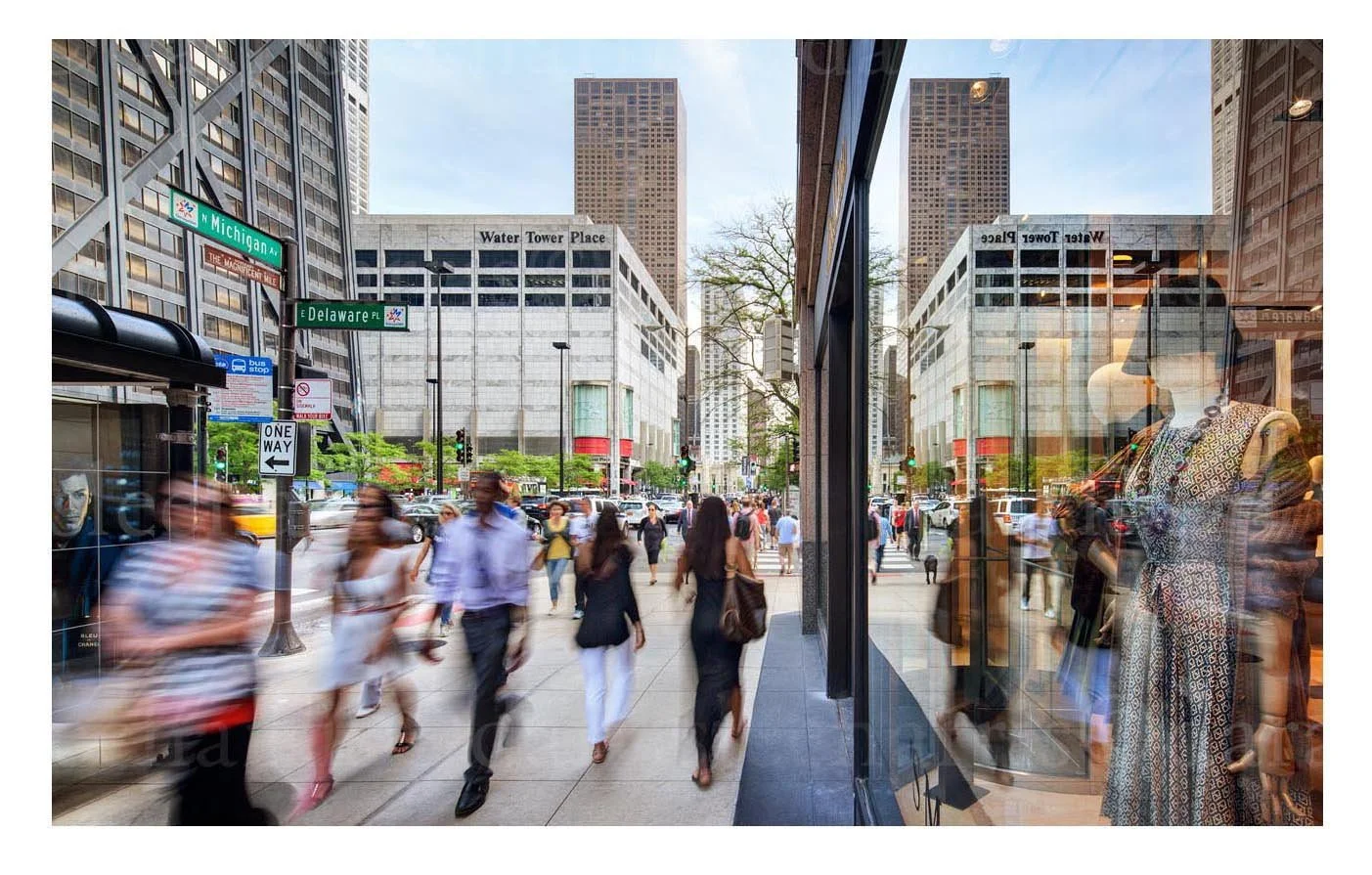 Michigan Avenue at Delaware Place