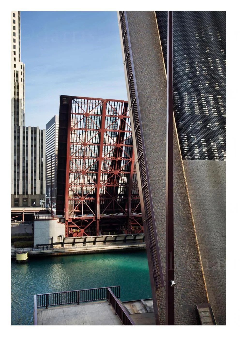 View of the bridge open