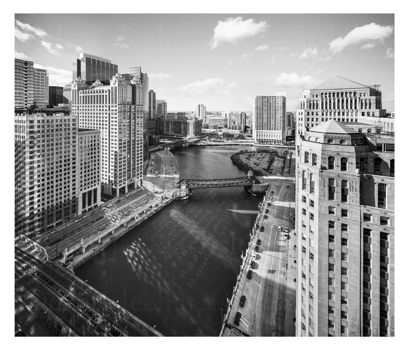 LaSalle Street and Kinzie Street